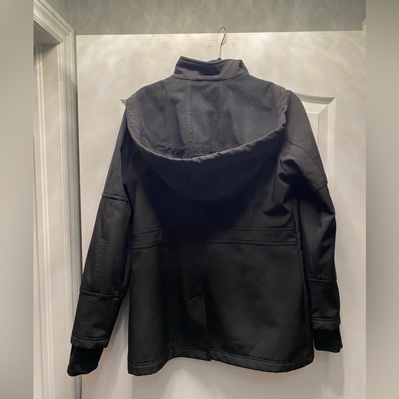 DKNY hooded black rain jacket Size M in good condition - Picture 8 of 10